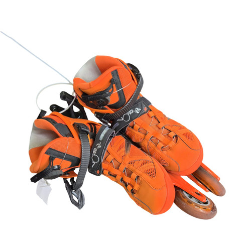 Vist Large View of Product Image Which is Used K2 V02 90 BOA SKATES Senior Rec Fitness Skates Orange Senior 9.5