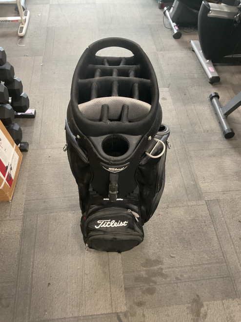 Vist Large View of Product Image Which is Used Titleist 14 WAY CART BAG Mens Cart Bag Black