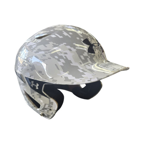 Vist Large View of Product Image Which is Used Under Armour BATTING HELMET 5 7/8-6 3/4 Batting Helmet No Mask Grey One Size