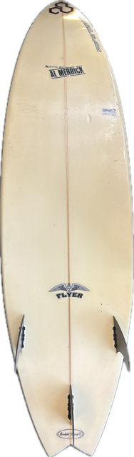 Vist Large View of Product Image Which is Used Al Merrick FLYER F Surfboard White 6Ft 7In