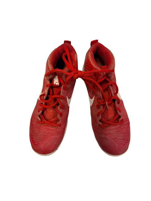 Vist Large View of Product Image Which is Used Nike ALPHA HUARACHE CK6258-600 Baseball Cleats Red Size 5