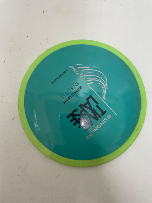 Vist Large View of Product Image Which is Used Axiom TIME LAPSE Disc Golf Driver Teal