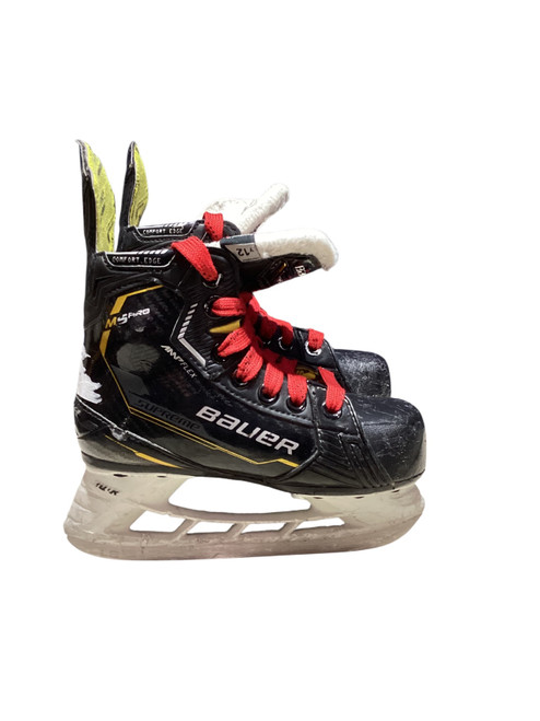 Vist Large View of Product Image Which is Used Bauer SUPREME M5 PRO Youth Hockey Skate Youth 12.0