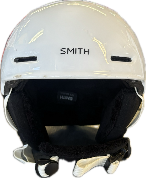 Vist Large View of Product Image Which is Used Smith Snowsport Helmet Youth White One Size