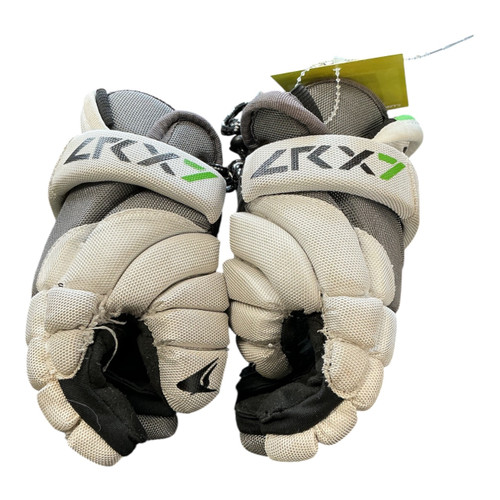 Vist Large View of Product Image Which is Used Champro LRX7 Lacrosse Gloves Junior White XS