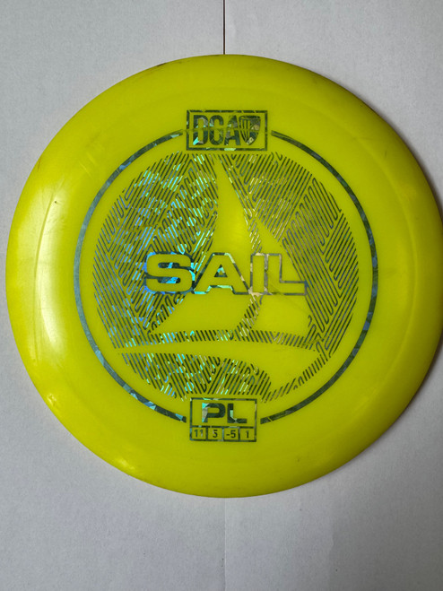 Vist Large View of Product Image Which is Used DGA SAIL Disc Golf Driver Yellow 176g
