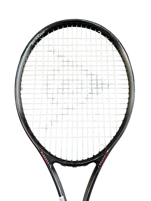 Vist Large View of Product Image Which is Used Dunlop OVERSIZE BLACK MAX Adult Tennis Racquet Black Unknown