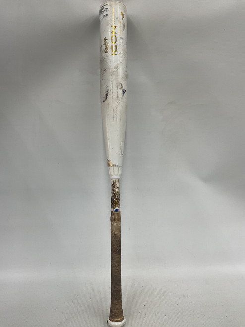 Vist Large View of Product Image Which is Used Rawlings 2025 ICON WHITE BB/SB USSSA 2 3/4 Bat 30"