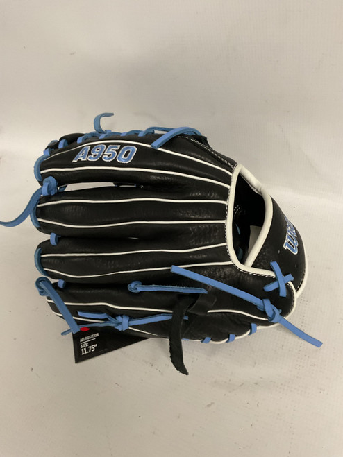 Vist Large View of Product Image Which is Used Wilson A950 BB/SB Glove RH Throw Black 11 3/4"