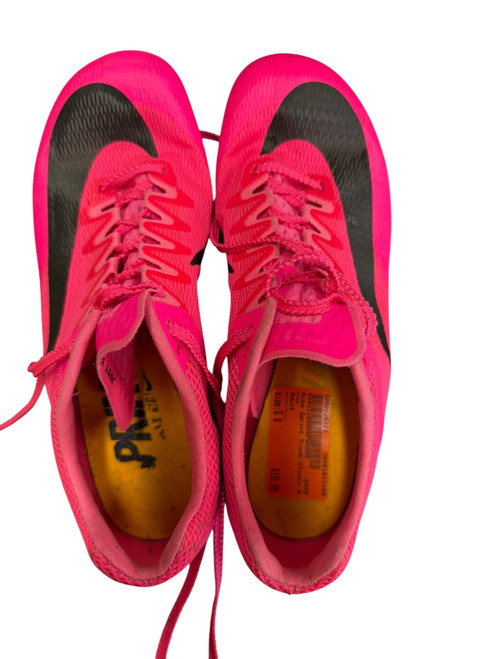 Vist Large View of Product Image Which is Used Nike Track & Field Cleats Adult Pink Senior 8