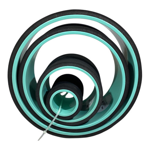 Vist Large View of Product Image Which is Used CHIRP WHEEL 4 PACK Exercise Foam Roller Turquoise LG