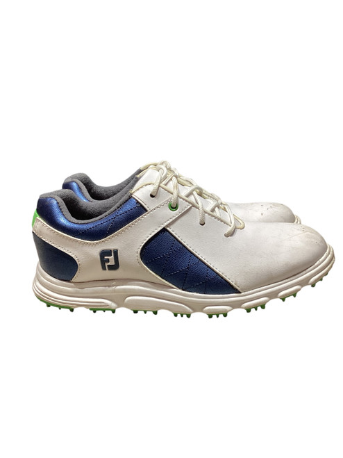 Vist Large View of Product Image Which is Used Foot Joy Jr Golf Shoes White Junior 03