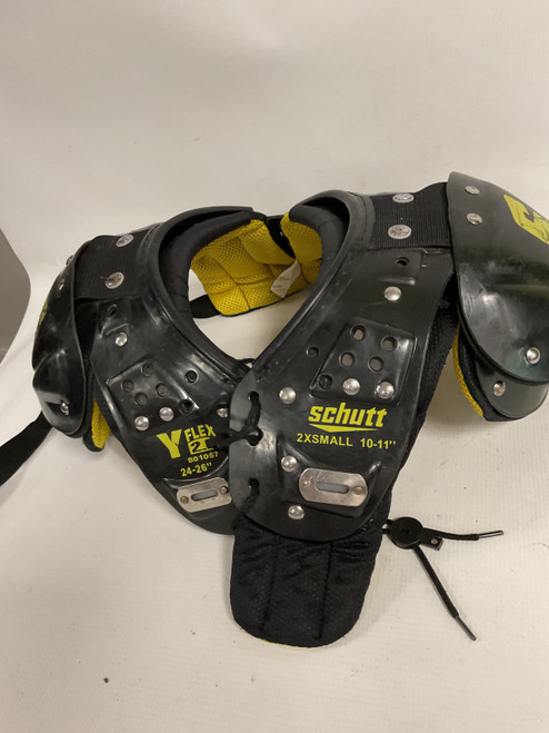 Vist Large View of Product Image Which is Used Schutt Y-FLEX 2.0 FB Shoulder Pads Black XXS