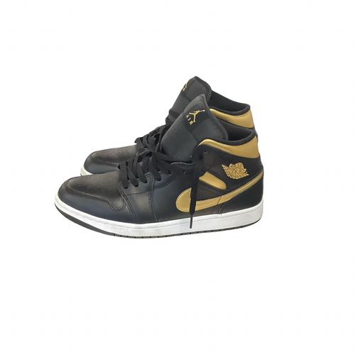 Vist Large View of Product Image Which is Used Nike JORDAN 1 Basketball Shoes M Black Senior 10.5