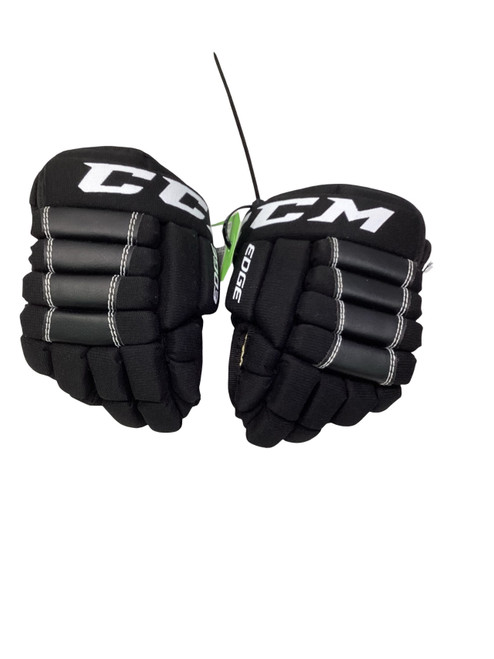 Vist Large View of Product Image Which is Used CCM 8 INCH EDGE Youth Gloves Black 8"