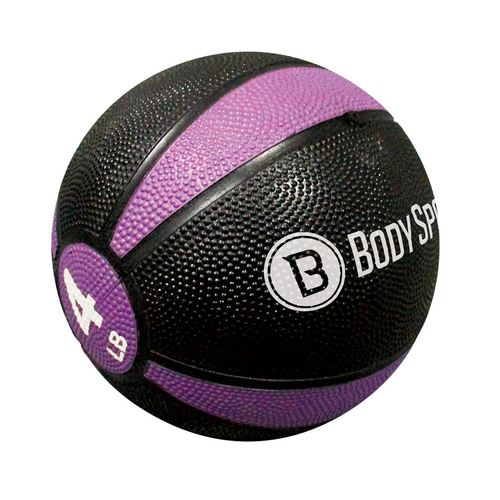 Vist Large View of Product Image Which is New Body Sport Fitness Equipment Medicine Ball Purple- 4lb.