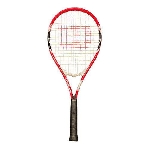 Vist Large View of Product Image Which is Used Wilson FEDERER Adult Tennis Racquet Red Unknown
