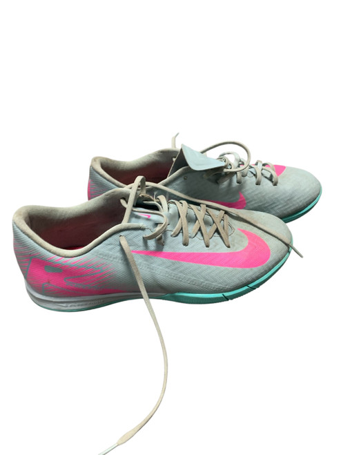 Vist Large View of Product Image Which is Used Nike Soccer Indoor Shoes Teal Senior 7.5