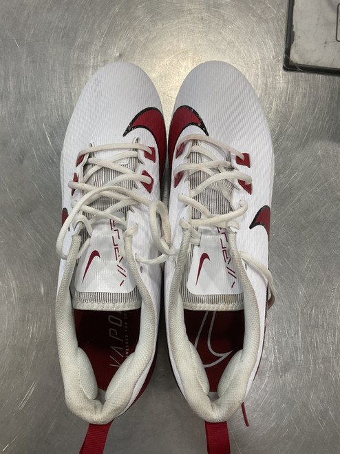 Vist Large View of Product Image Which is Used Nike VAPOR Adult FB Cleats White Senior 15