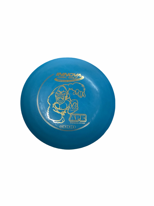 Vist Large View of Product Image Which is Used Innova DX APE Disc Golf Driver Royal Blue
