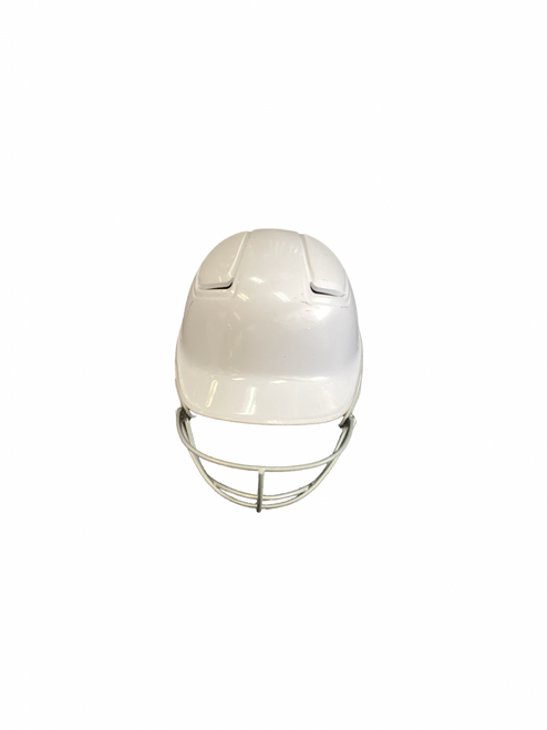 Vist Large View of Product Image Which is Used Easton ALPHA Batting Helmet w/Mask White SM