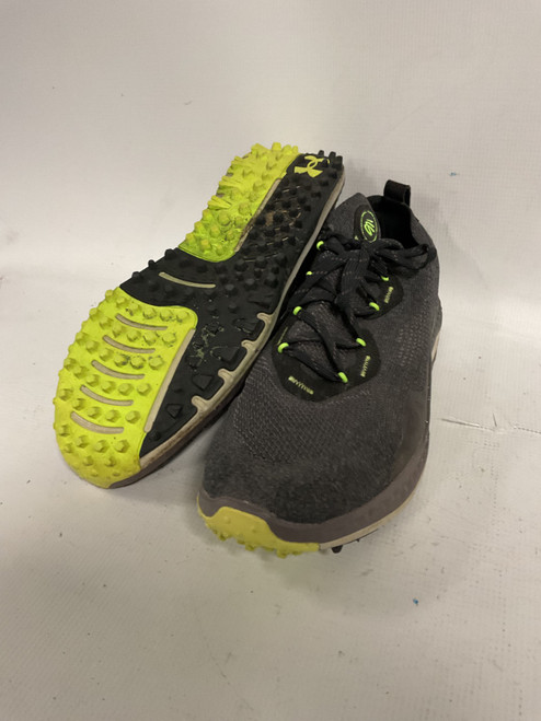 Vist Large View of Product Image Which is Used Under Armour CHARGED CURRY BLACK ASH Mens Golf Shoes Black Senior 11