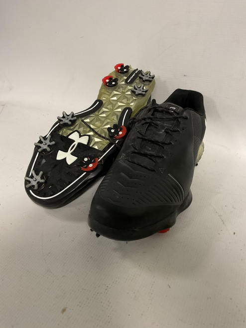 Vist Large View of Product Image Which is Used Under Armour SPIETH 2 GORETEX Womens Golf Shoes Black Senior 11.5