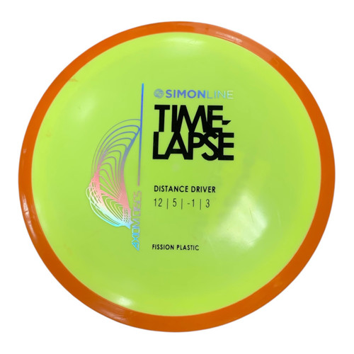 Vist Large View of Product Image Which is Used Axiom SIMON LINE TIME LAPSE Disc Golf Driver Yellow