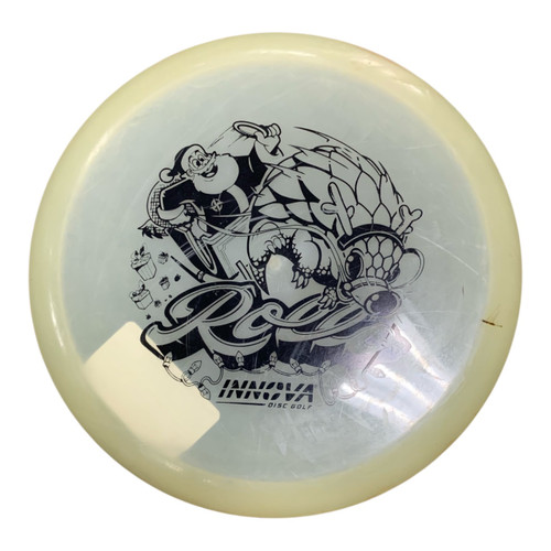 Vist Large View of Product Image Which is Used Innova FESTIVE GLOW ROLLO Disc Golf Mid Range Tan