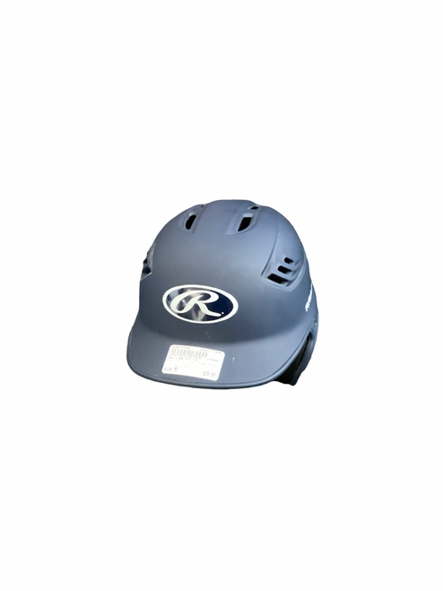 Vist Large View of Product Image Which is Used Rawlings R16J-R1 Batting Helmet No Mask Navy Blue MD