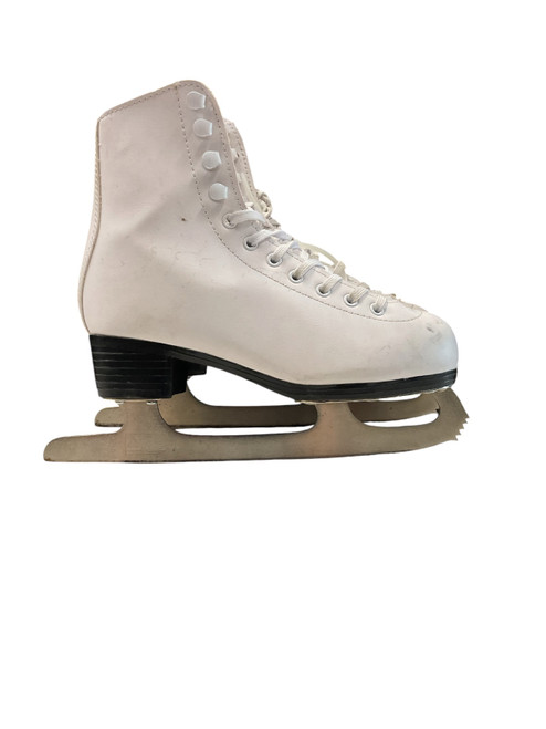 Vist Large View of Product Image Which is Used American Athletic FIGUER SKATE SZ 4 Girls Figure Skate White Junior 04