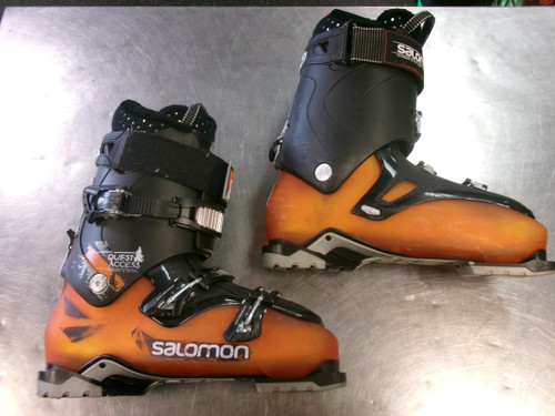 Vist Large View of Product Image Which is Used Salomon QUEST ACCESS Mens DH Ski Boot Orange 300 MP - M12
