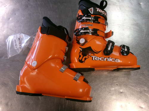 Vist Large View of Product Image Which is Used Tecnica COCHISE JR Boys DH Ski Boot Orange 210 MP - J02