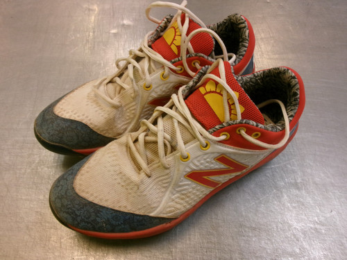 Vist Large View of Product Image Which is Used New Balance DAVID BB/SB Cleats Red Senior 12