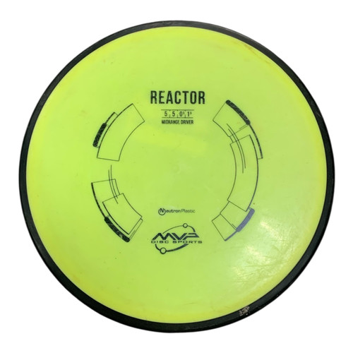 Vist Large View of Product Image Which is Used MVP REACTOR MIDRANGE YELLOW Disc Golf Driver Yellow
