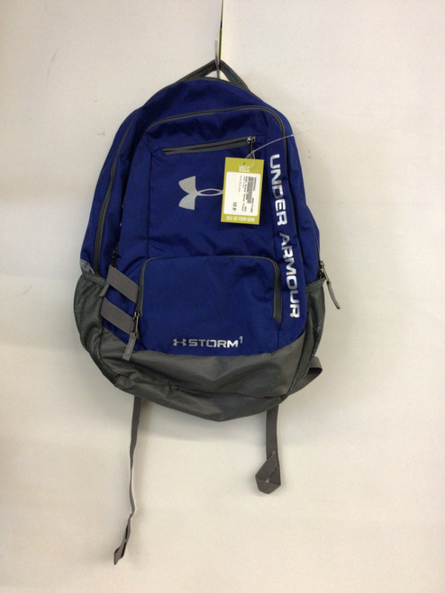 Vist Large View of Product Image Which is Used Under Armour Soccer Player Sackpack Royal Blue