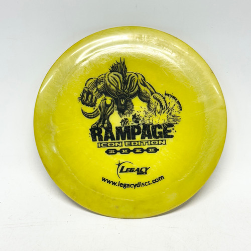 Vist Large View of Product Image Which is Used Legacy RAMPAGE ICON Disc Golf Driver Yellow 176g