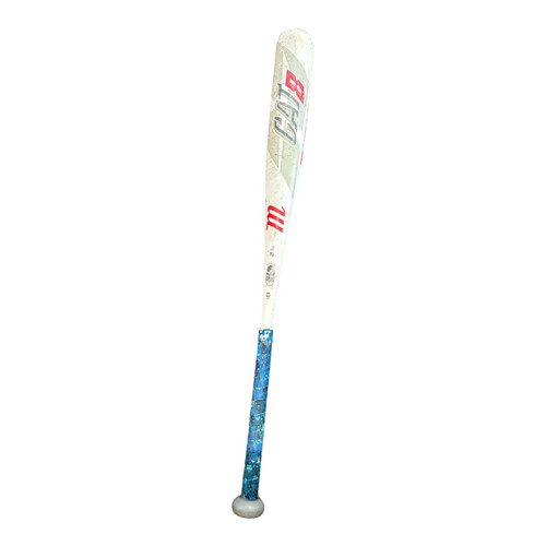 Vist Large View of Product Image Which is Used Marucci 2019 CAT 8 31/23 BB/SB USSSA 2 3/4 Bat White And Red 31"