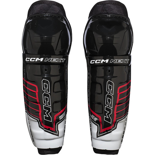 Vist Large View of Product Image Which is New CCM Next 2026 11" Hockey Shin Guards