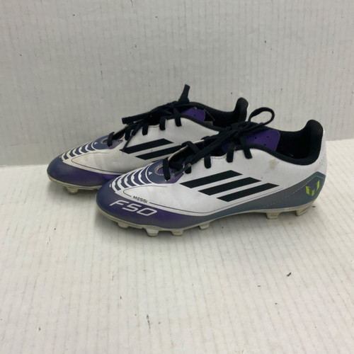 Vist Large View of Product Image Which is Used Adidas MESSI F50 Soccer Cleats White Junior 04