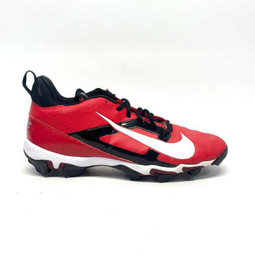 Vist Large View of Product Image Which is Used Nike ALPHA MENACE 4 SHARK Adult FB Cleats White/Black/Red Senior 10