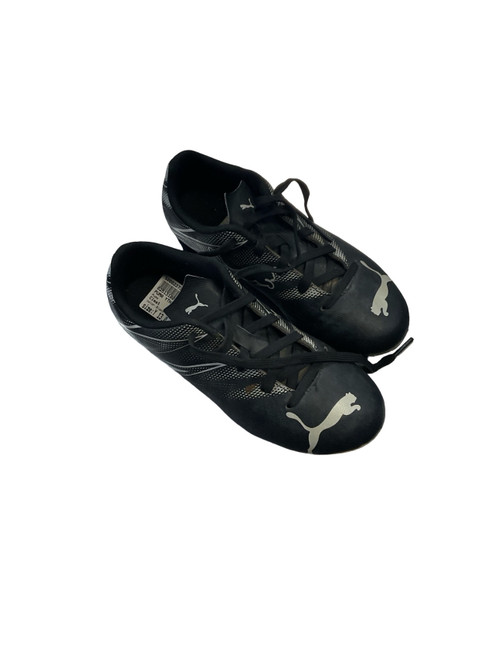 Vist Large View of Product Image Which is Used Puma 107480-01 Soccer Cleats Black Youth 13.0