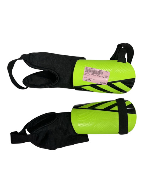 Vist Large View of Product Image Which is Used Adidas Soccer Shin Guards Youth Neon Green Youth