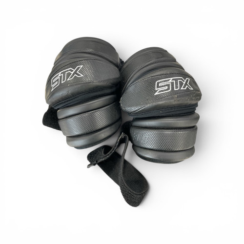 Vist Large View of Product Image Which is Used STX 300 Lacrosse Arm Pads/Guards Black MD