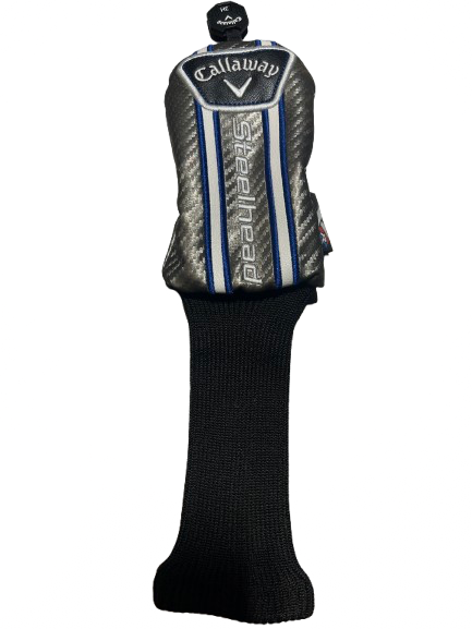 Vist Large View of Product Image Which is Used Callaway STEELHEAD XR HYBRID HEAD COVER Golf Accessory Silver/White/Royal