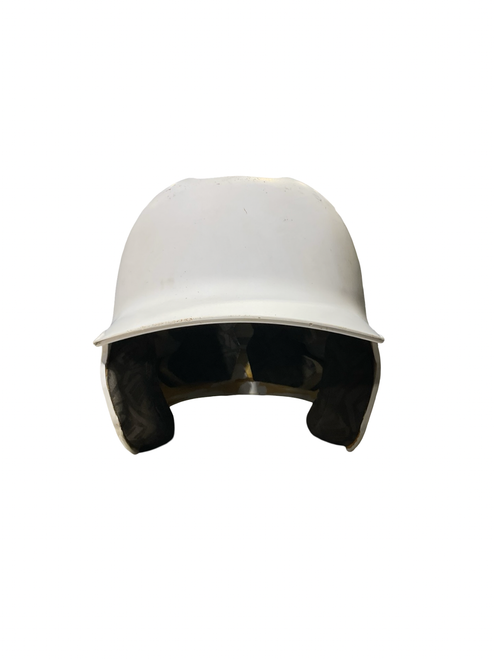 Vist Large View of Product Image Which is Used Evoshield NO MASK Batting Helmet No Mask White One Size