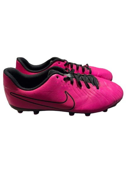 Vist Large View of Product Image Which is Used Nike JR TIEMPO LEGEND 10 CLUB MG Soccer Cleats Pink Youth 06.0