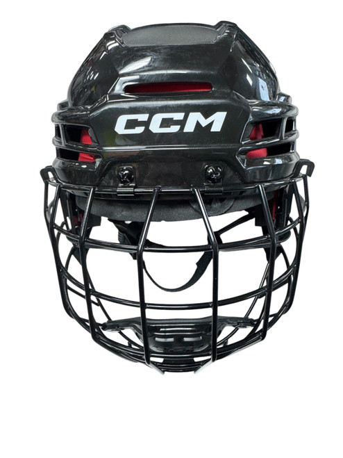 Vist Large View of Product Image Which is Used CCM TACKS 70 Helmet Cage Combo Black SM