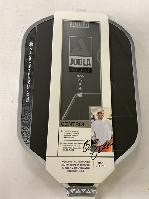 Vist Large View of Product Image Which is Used JOOLA HYPERION VISION 16MM Pickleball Racquet Black