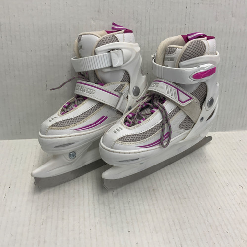 Vist Large View of Product Image Which is Used Lake Placid SUMMIT 1-4 ADJ Girls Figure Skate White Adjustable
